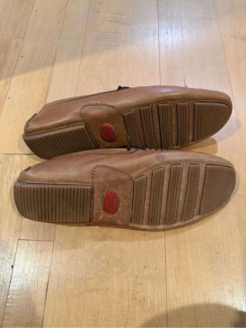 Steve Madden Men’s Brown Leather Loafers Moccasins Size 10.5